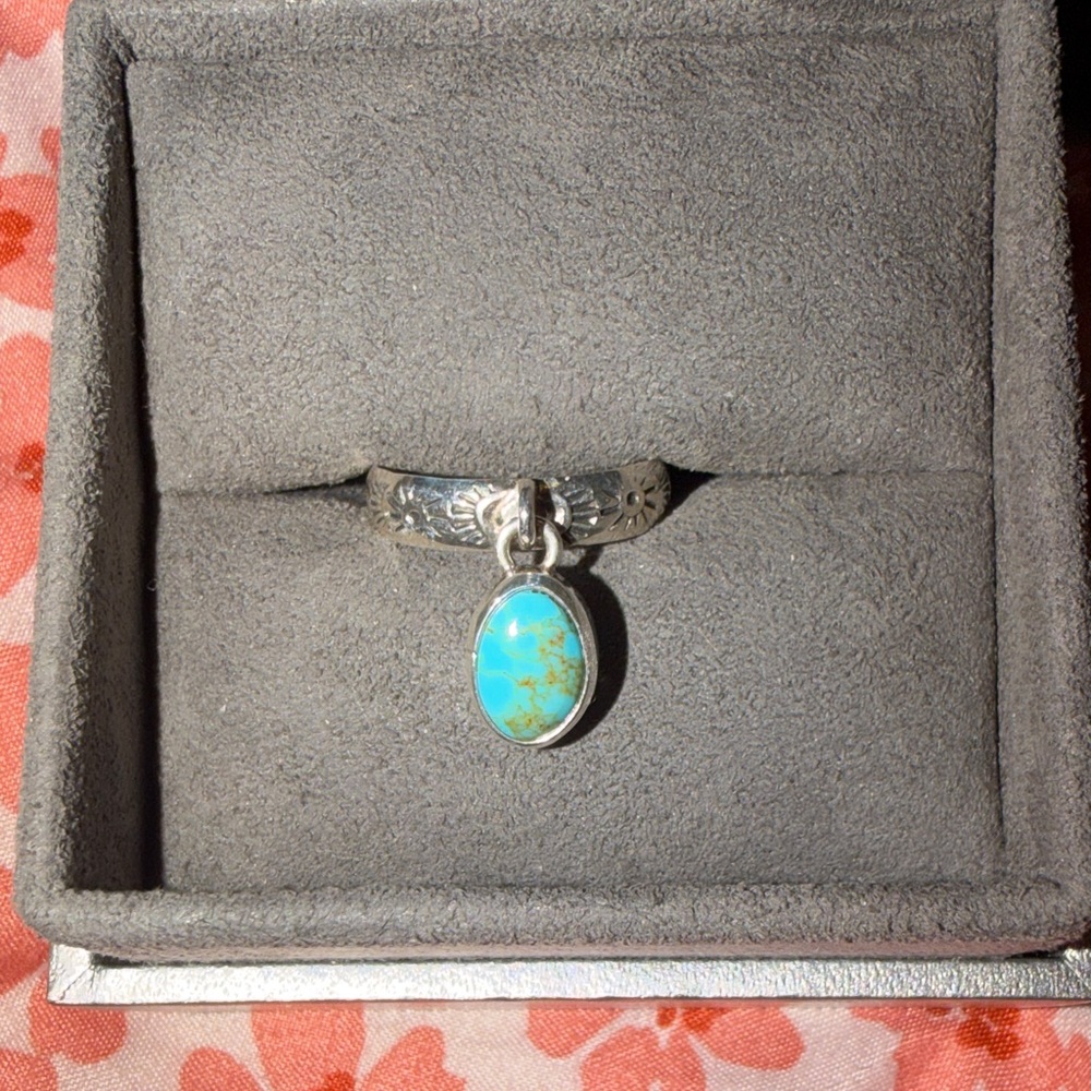 Radi Cal Silver Turquoise Ring - image 1